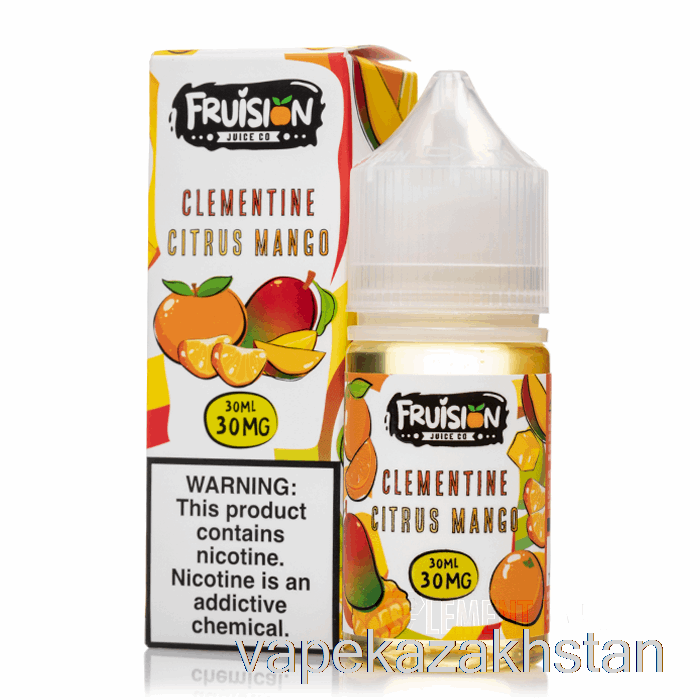 Vape Disposable Clementine Citrus Mango - Fruision Salts - 30mL 30mg